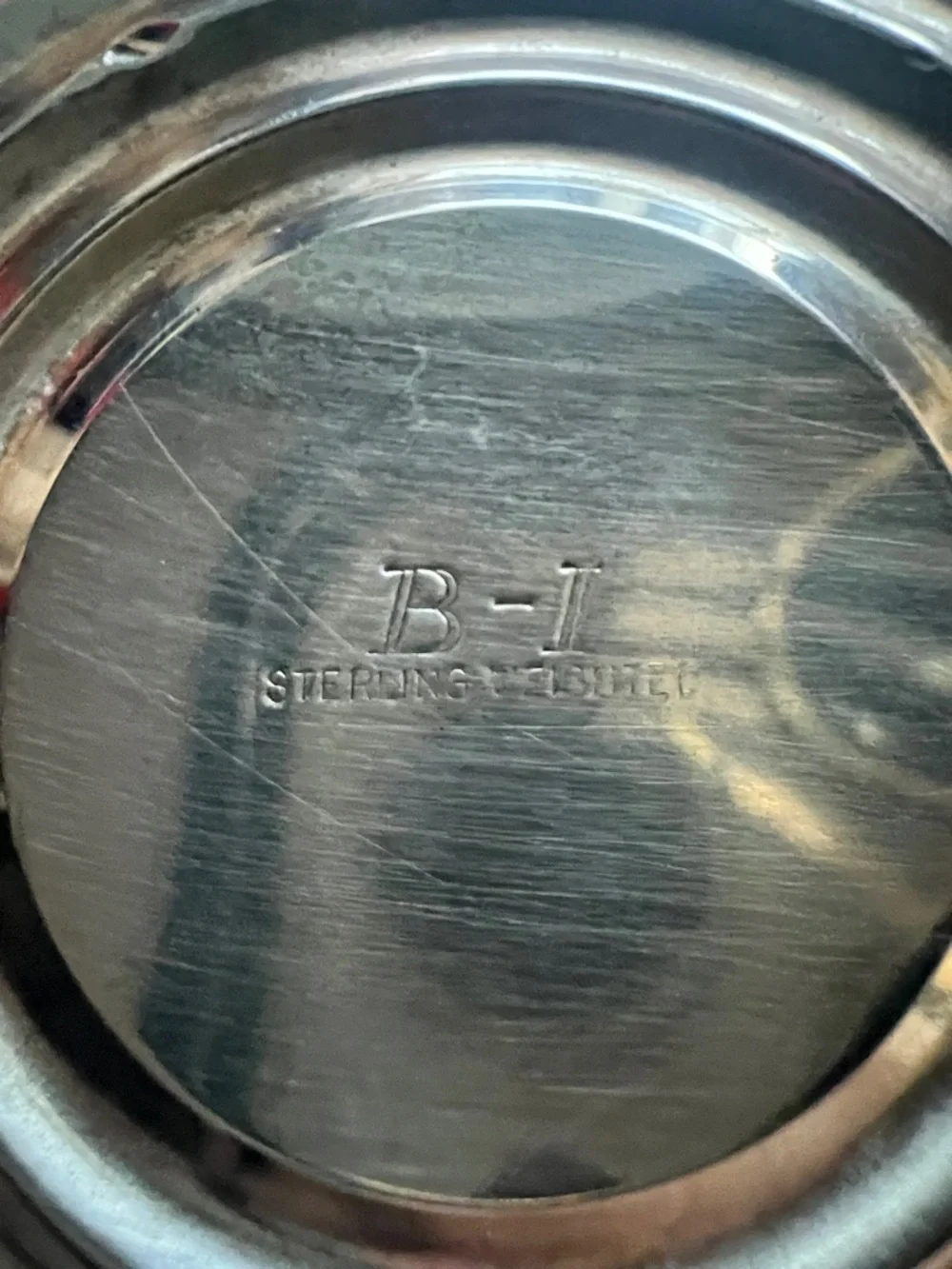 Sterling Silver-Tone Pair of Candle Holders - Picture 6 of 6